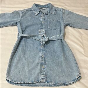 H&M Kids Light Blue Jean Jacket with Belt